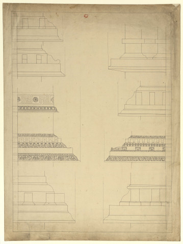 Entablements [Dessin] / [Pierre-Adrien Pâris] , [S.l.] : [s.n.], [1750-1799]