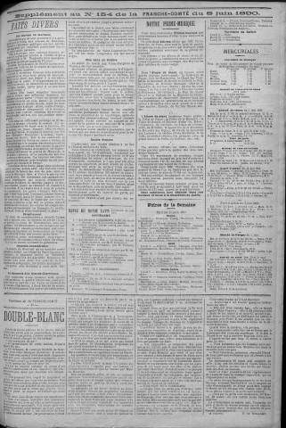 08/06/1890 - La Franche-Comté : journal politique de la région de l'Est