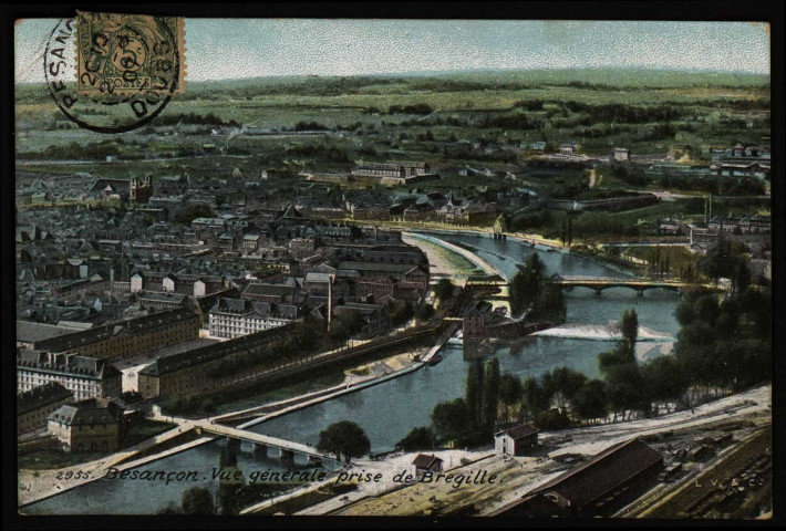 Besançon. Vue générale prise de Bregille [image fixe] , Besançon : L. V. &amp; Cie, 1904/1907