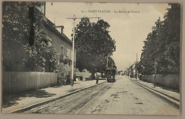 Saint-Claude-Besançon. - La Route de Vesoul [image fixe] , 1904/1910