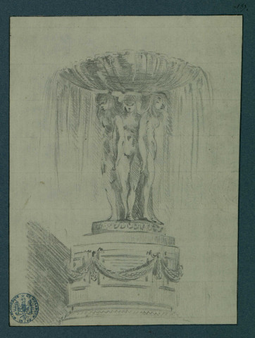 Fontaine supportée par des nymphes , [S.l.] : [s.n.], [1700-1800]