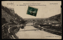 Besançon - La Passerelle des Prés de Vaux. La Citadelle. Les Papeteries [image fixe] , Besançon : Louis Mosdier, édit., 1908/1909