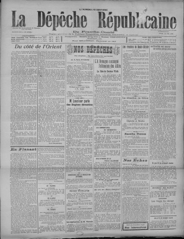 12/05/1921 - La Dépêche républicaine de Franche-Comté [Texte imprimé]