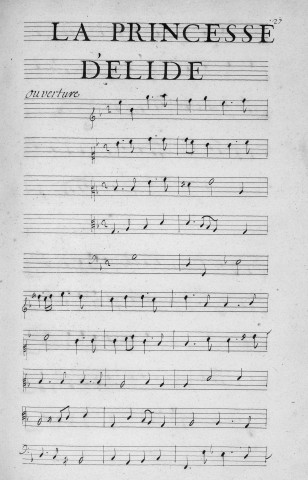 La princesse d'Elide / musique de Jean-Baptiste Lully ; livret de Molière