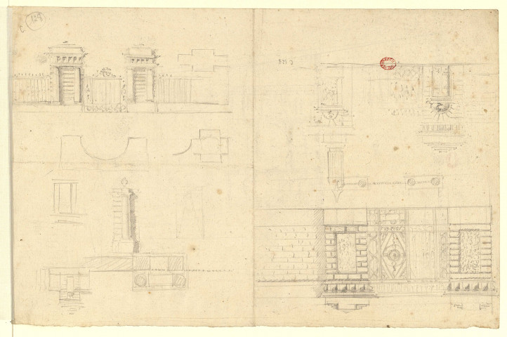 Plan d'une maison [Dessin] , [S.l.] : [s.n.], [1750-1799]