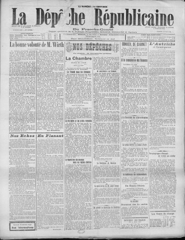04/06/1921 - La Dépêche républicaine de Franche-Comté [Texte imprimé]