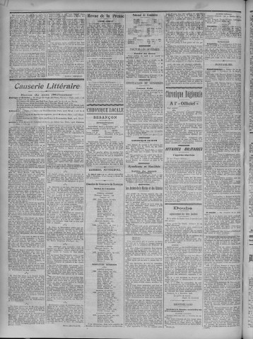 07/12/1908 - La Dépêche républicaine de Franche-Comté [Texte imprimé]
