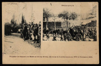 Besançon - Transfert du Cimetierre de Morre au Champ Bruley, des corps de 5 soldats morts en 1870 (5 novembre 1899) [image fixe] , 1897/1900