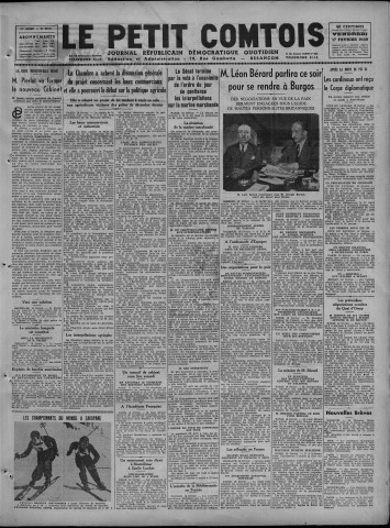 17/02/1939 - Le petit comtois [Texte imprimé] : journal républicain démocratique quotidien