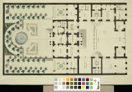 Plan du rez-de-chaussée de l'Hôtel de l'Intendance de Franche-Comté (Préfecture) [dessin] , [Besançon] : [s.n.], [1771-1778]