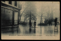 Besançon - Inondations de Janvier 1910 - Square St-Amour . [image fixe] , Besançon : Editions Mauvillier, 1904/1910