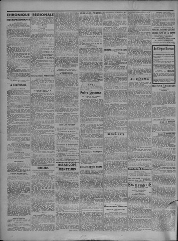 01/04/1934 - Le petit comtois [Texte imprimé] : journal républicain démocratique quotidien