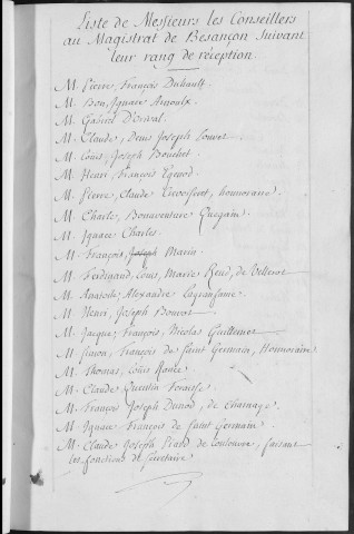 Registre des délibérations municipales 1er janvier - 31 décembre 1760