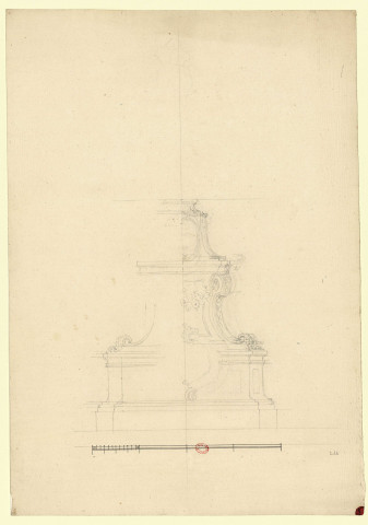 Socle de statue [Dessin] , [S.l.] : [s.n.], [1750-1799]
