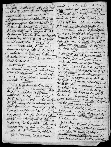 Ms 1766 - Notes de bibliographie, réunies par Charles Weiss