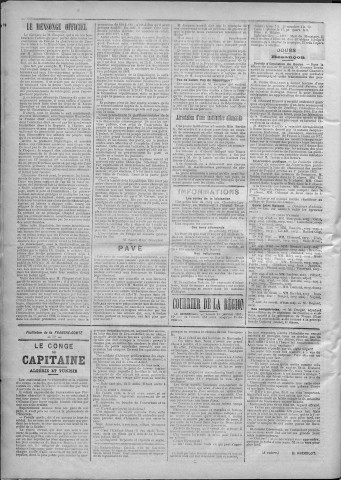 14/01/1889 - La Franche-Comté : journal politique de la région de l'Est