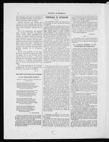 14/11/1880 - L'Avenir de Besançon : gazette hebdomadaire