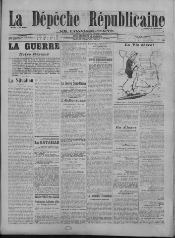 25/03/1916 - La Dépêche républicaine de Franche-Comté [Texte imprimé]