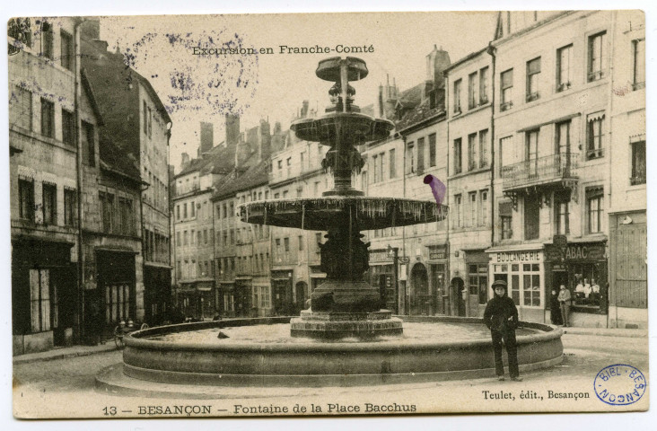 Besançon - Fontaine de la Place Bacchus [image fixe] , Besançon : Teulet, édit.., 1901-1907