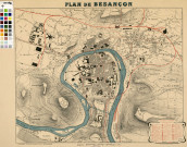 Plan de Besançon / I: 8000 , Besançon : impr. Delagrange Louys, libr.J.Liard, [18?]