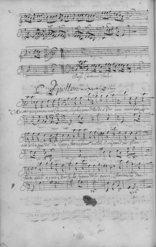 Bellérophon Tragoèdie mise en musique par Mr. de Lully [Musique manuscrite]