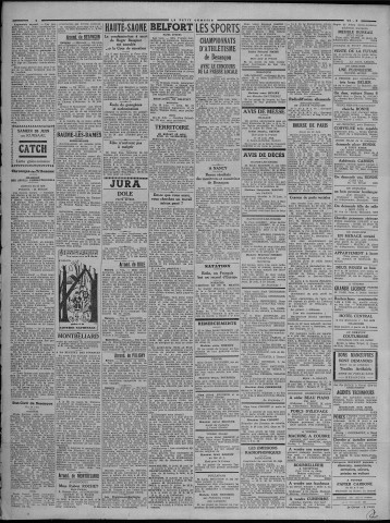 25/06/1941 - Le petit comtois [Texte imprimé] : journal républicain démocratique quotidien