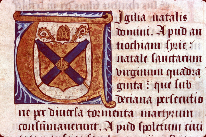 Ms 776 - Martyrologium et regulae liber, ad usum abbatiae Montis Sanctae Mariae, Cisterciensis ordinis, Bisuntinae diocesis