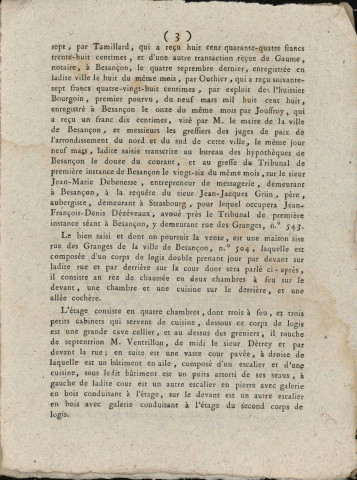 10/04/1808 - Feuille d'avis autorisée par arrêté de M. le Préfet du département du Doubs