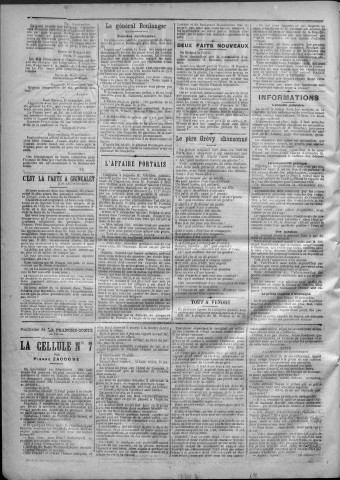 21/11/1887 - La Franche-Comté : journal politique de la région de l'Est
