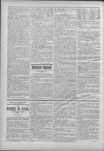 22/02/1893 - La Franche-Comté : journal politique de la région de l'Est