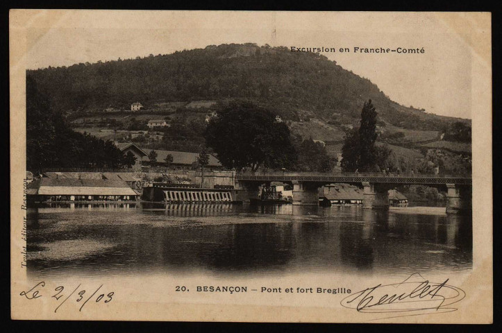 Besançon - Pont et fort Bregille [image fixe] , Besançon : Teulet fils, Edit., Besançon, 1897/1903