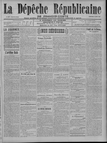 05/04/1907 - La Dépêche républicaine de Franche-Comté [Texte imprimé]