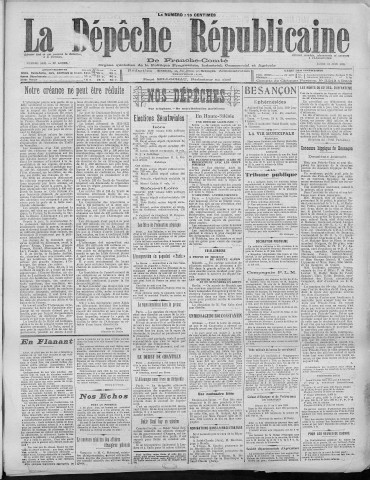 13/06/1921 - La Dépêche républicaine de Franche-Comté [Texte imprimé]