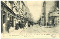 Besançon - Fêtes présidentielles des 13, 14 et 15 août 1910. Rue de la République [image fixe] , Paris : I P M, 1910