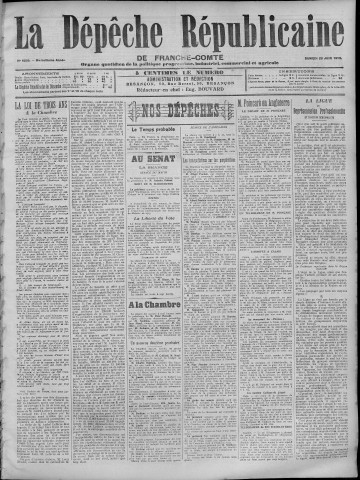 28/06/1913 - La Dépêche républicaine de Franche-Comté [Texte imprimé]