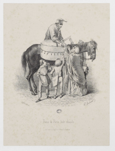 Pains de Paris touts chauds / Al. Bertrand Imprimerie de A Girod , Besançon : Impr. A. Girod, 1841