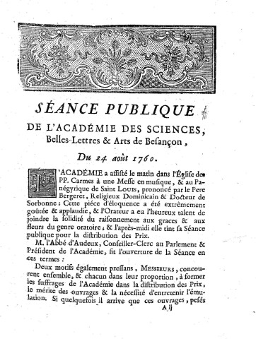 1760 - Séance publique