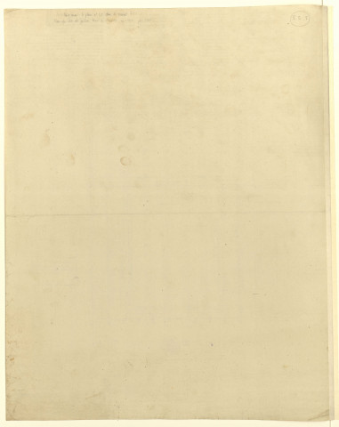 Versailles [Dessin] : lit de justice et salle des Notables : plan d'un lit de justice à Versaille avec les noms des personnalités qui devaient y prendre place , 1750/1799