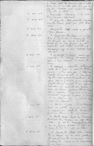Ms 2909 - Tome II. Alfred Darimon. Extraits de presse sur la révolution de 1848.