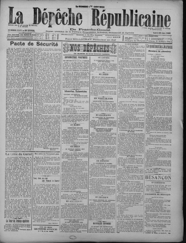29/06/1925 - La Dépêche républicaine de Franche-Comté [Texte imprimé]