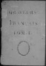 Ms Baverel 124-125 - « Recherches sur les graveurs français, par J.-P. Baverel. 1806 »