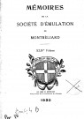 01/01/1920 - Mémoires de la Société d'émulation de Montbéliard [Texte imprimé]