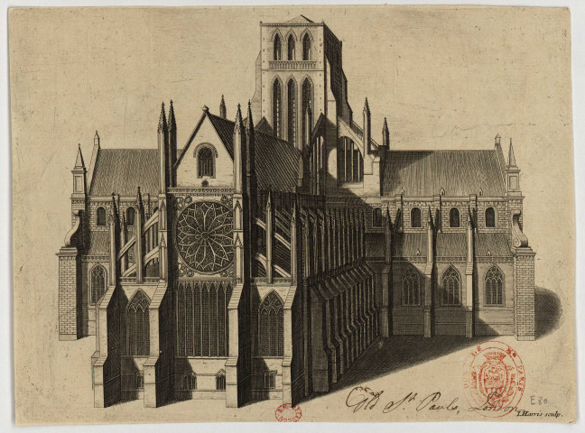 Londres, cathédrale St-Paul, vue de l'abside [Image fixe] / I. Harris sculp. , 1700-1799