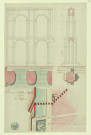 Plan, élévation et coupe de l'aqueduc de Népi / Pierre-Adrien Pâris , [S.l.] : [P.-A. Pâris], [1700-1800]