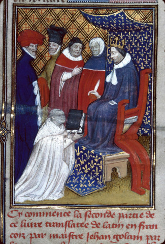 Ms 1150 - Chroniques de Burgos, de Gonsalve de Hinojosa, évêque de cette ville, traduites pour le roi de France Charles V, par le Carme Jean Goulain. Deuxième volume