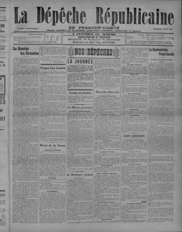 10/05/1907 - La Dépêche républicaine de Franche-Comté [Texte imprimé]