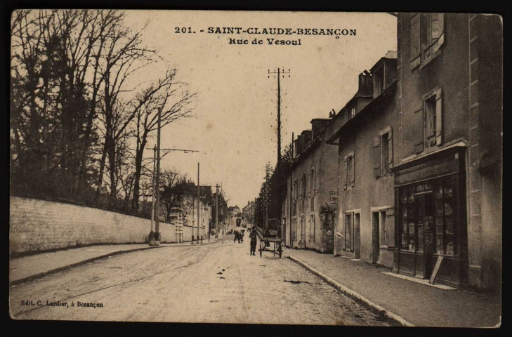 Saint-Claude-Besançon. Rue de Vesoul [image fixe] , Besançon : Edit. C. Lardier, 1914/1916
