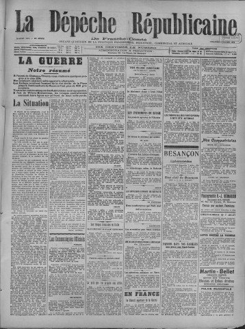 07/07/1918 - La Dépêche républicaine de Franche-Comté [Texte imprimé]