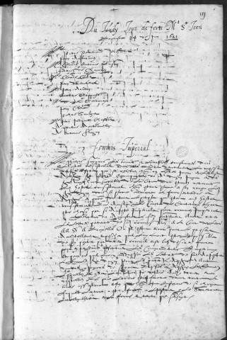 Registre des délibérations municipales 24 juin 1621 - 28 février 1624