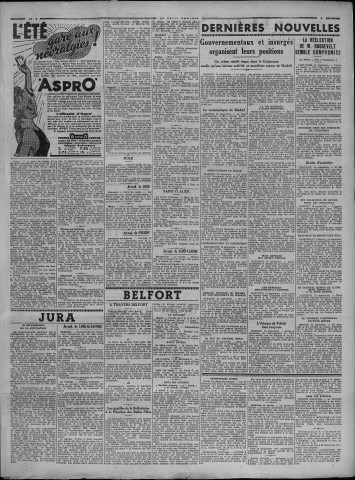 16/09/1936 - Le petit comtois [Texte imprimé] : journal républicain démocratique quotidien